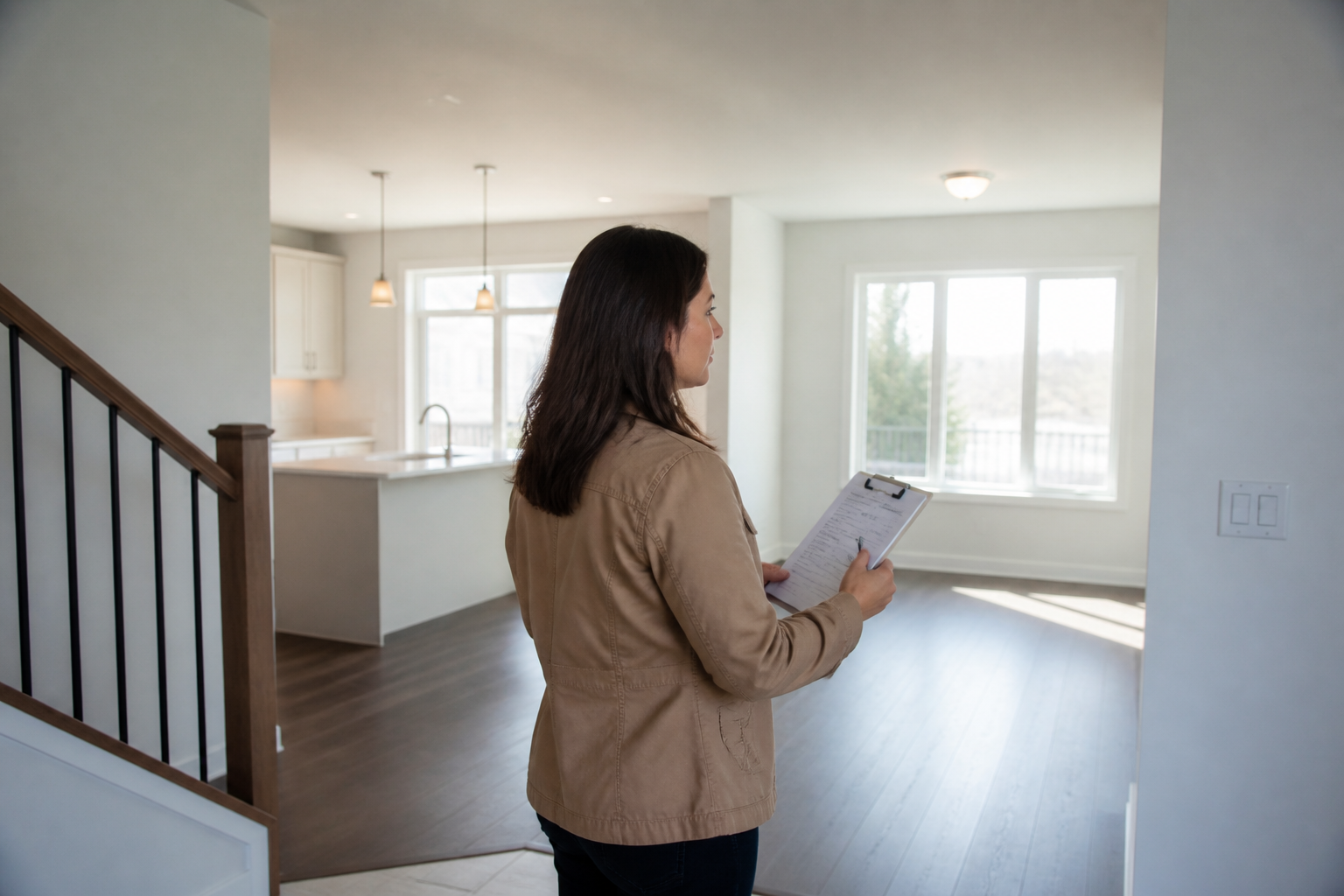 the first 100 days in a new build home — illustration