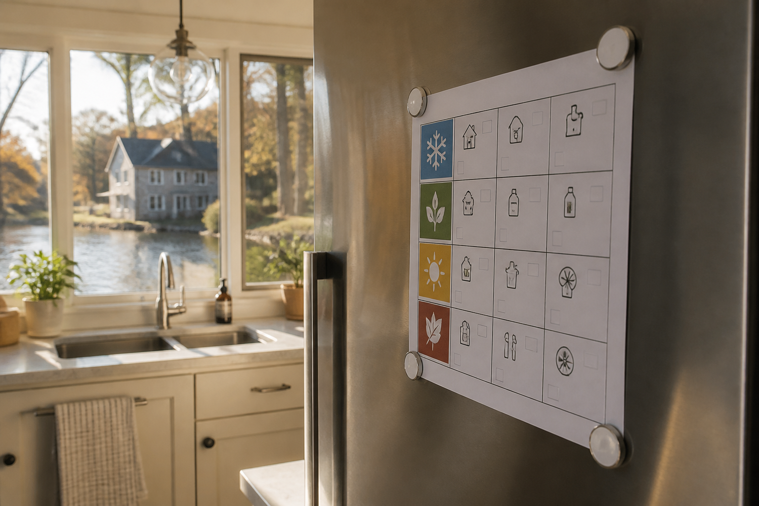 your first year of homeownership a maintenance calendar — illustration detail
